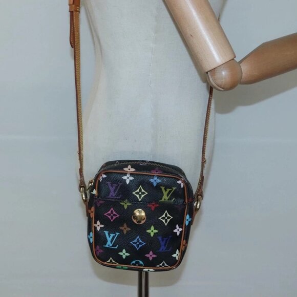 LOUIS VUITTON Monogram Multicolor Lift Shoulder Bag Black LV Auth - Picture 14 of 16